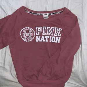 VS PINK Slouchy Graphic Sweatshirt